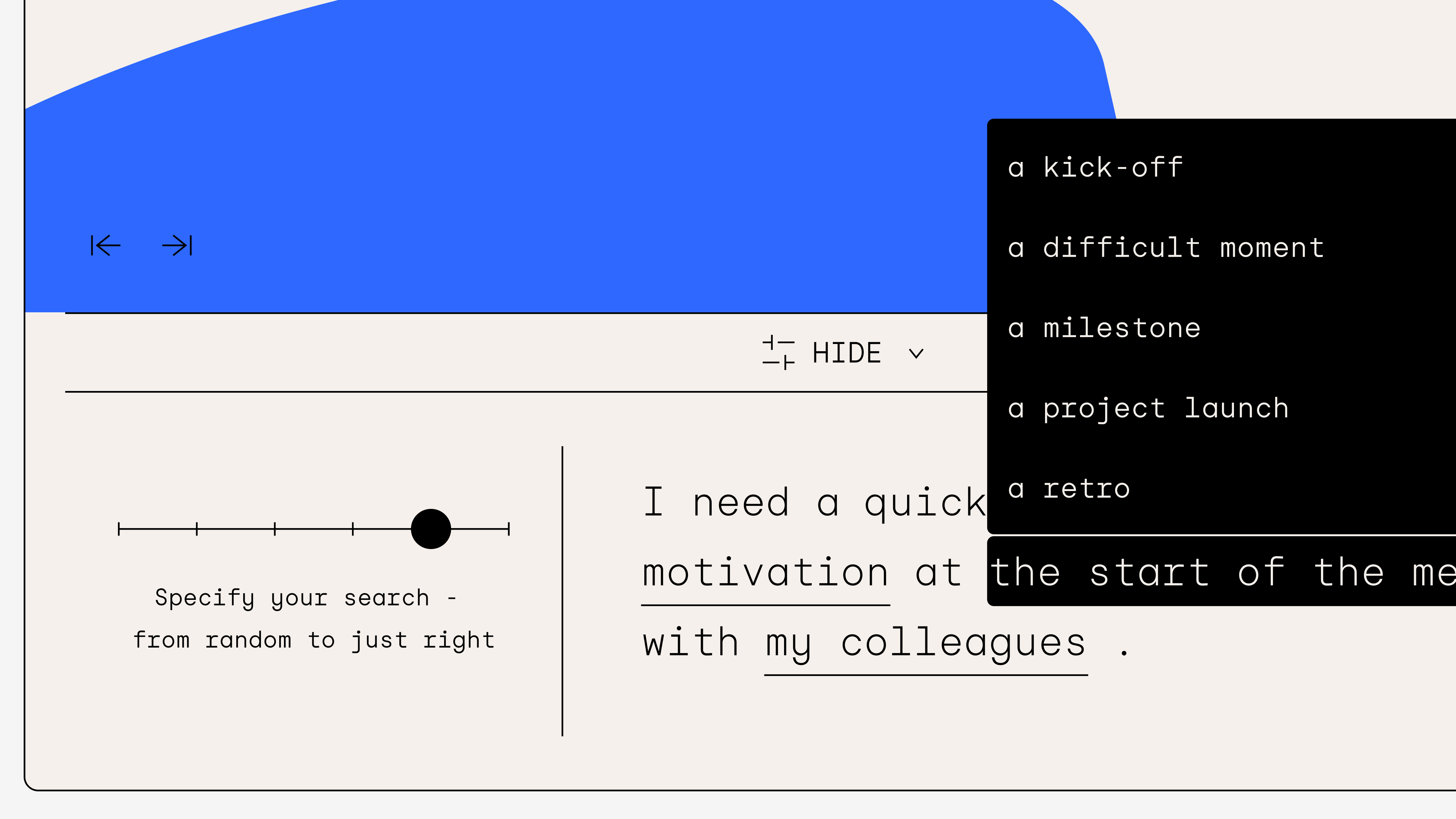 Screenshot of tscheck.in with various menu items and in English – by denkwerk