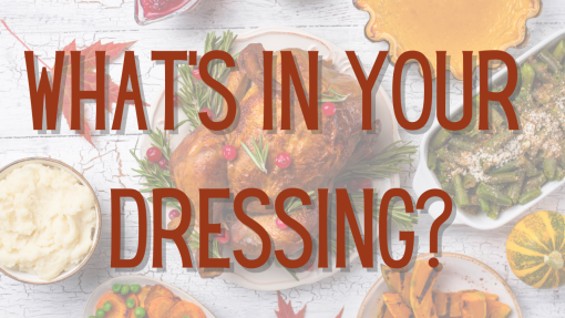Sermon Series - What's In Your Dressing?