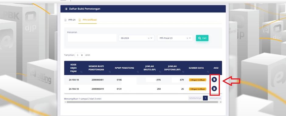 Cara Mudah Unduh Bukti Potong PPh 22 dan 23 Melalui DJP Online