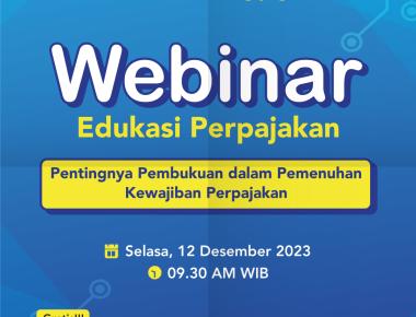 Webinar Pentingnya Pembukuan Dalam Pemenuhan Kewajiban Perpajakan