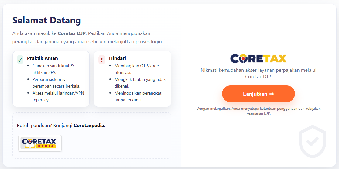 Cara Ubah Email, No. HP, dan Reset Password Coretax
