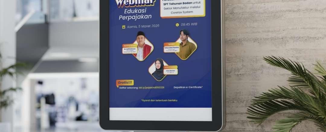 PajakInd Gelar Webinar Panduan Pelaporan SPT Tahunan Badan Sektor Manufaktur via Coretax System