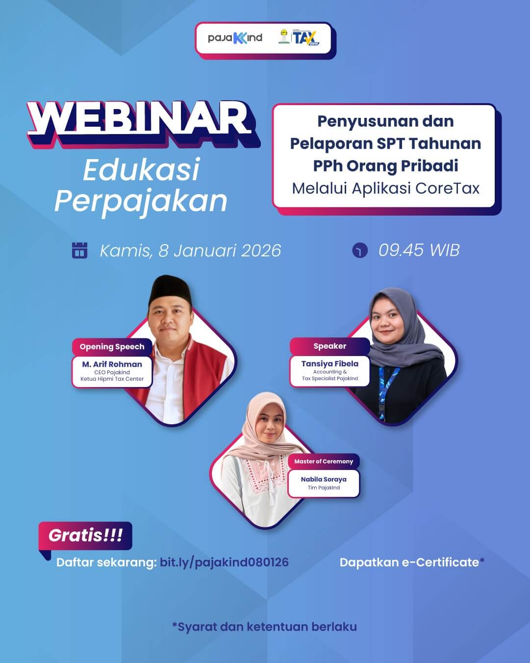 PajakInd Gelar Webinar Kupas Tuntas Penyusunan SPT Tahunan Orang Pribadi via Coretax