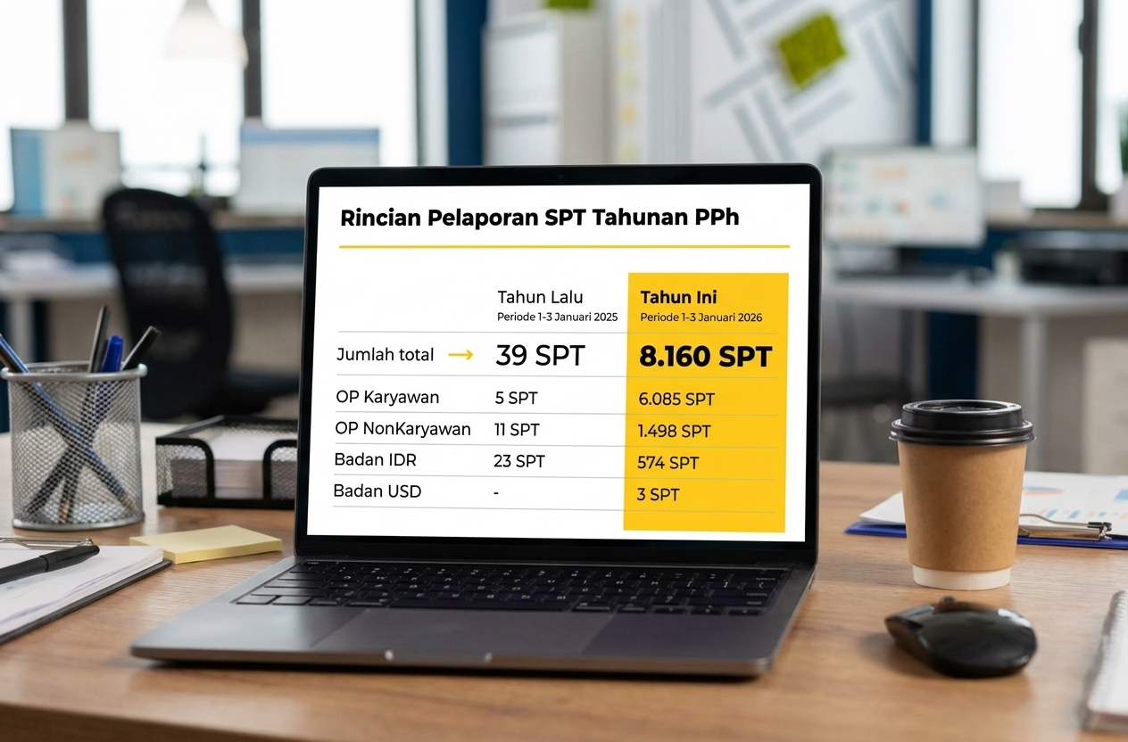 Efek Coretax? DJP Catat Lonjakan Drastis Pelaporan SPT pada Minggu Pertama Januari 2026