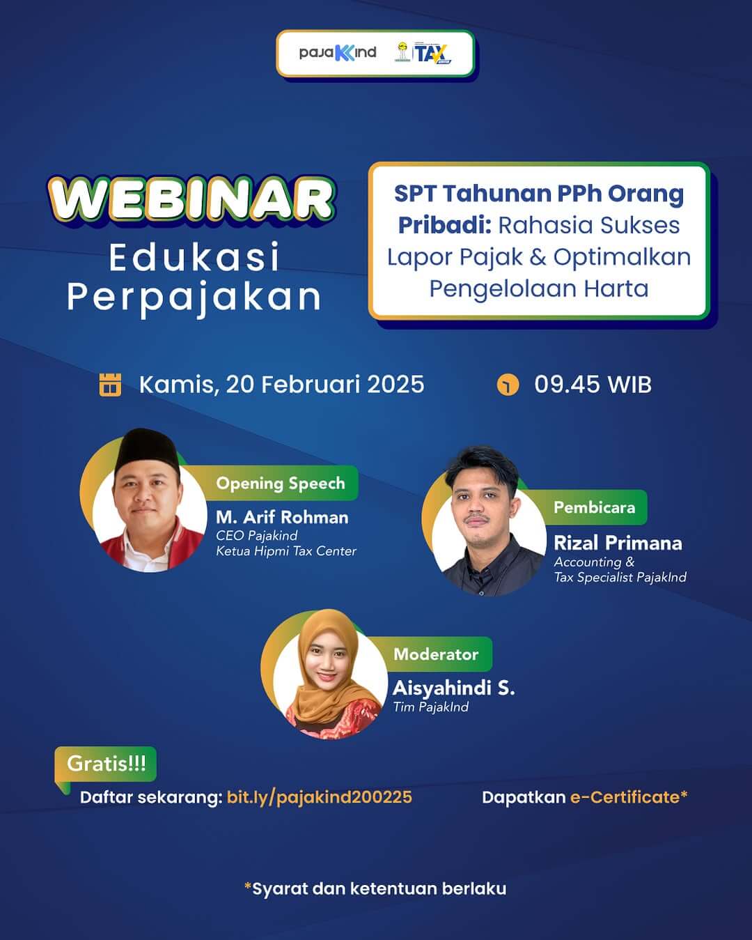 Webinar SPT Tahunan PPh OP: Rahasia Sukses Lapor Pajak dan Optimalkan Pengelolaan Harta