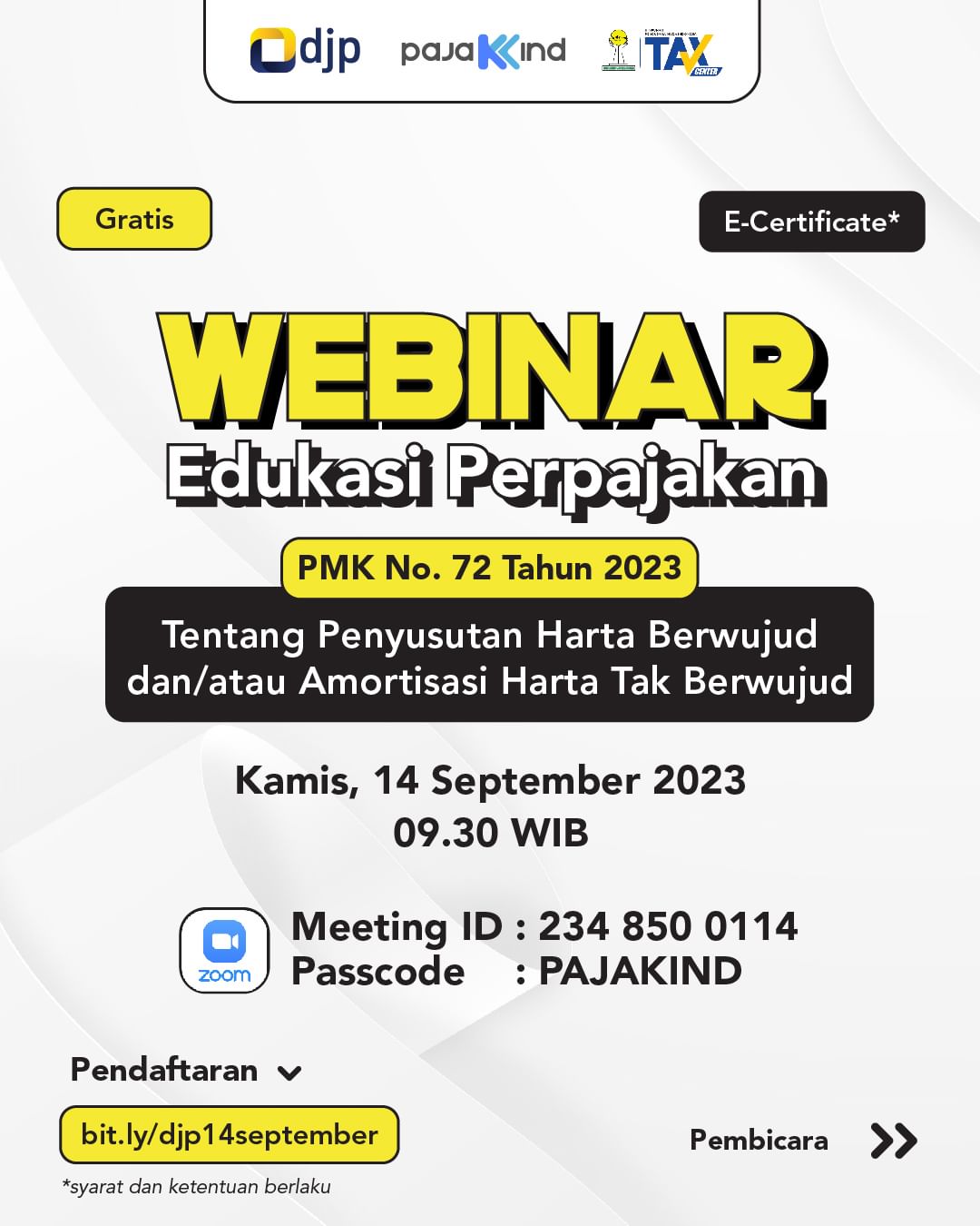 Webinar GRATIS PMK Nomor 72 Tahun 2023 Tentang Penyusutan Harta ...