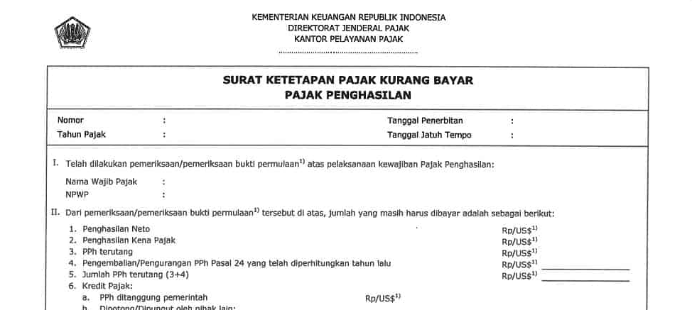 Pengurangan atau Penghapusan Sanksi Administrasi atas Surat Ketetapan Pajak dan Surat Tagihan Pajak