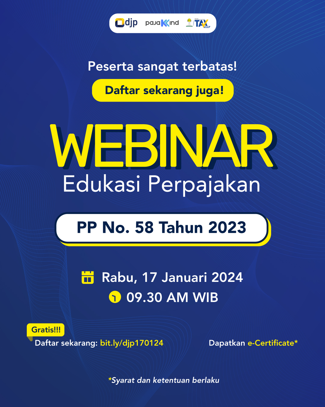 Webinar GRATIS Mengupas PP Nomor 58 Tahun 2023