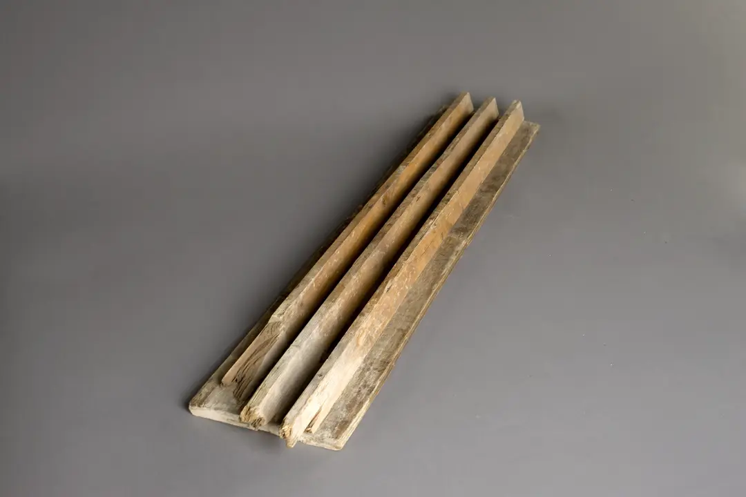 Paul Rudolph, Formwork mold used in the cast concrete construction of the Art and Architecture Building, Yale University, New Haven, 1962. Wood, 41 × 7 1/2 × 2 1/2 inches. Classifications: architecture, arch. elements and related. Courtesy Yale School of Architecture, The Metropolitan Museum of Art, New York.