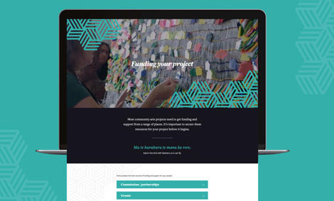 Pages from the Community Arts Toolkit.