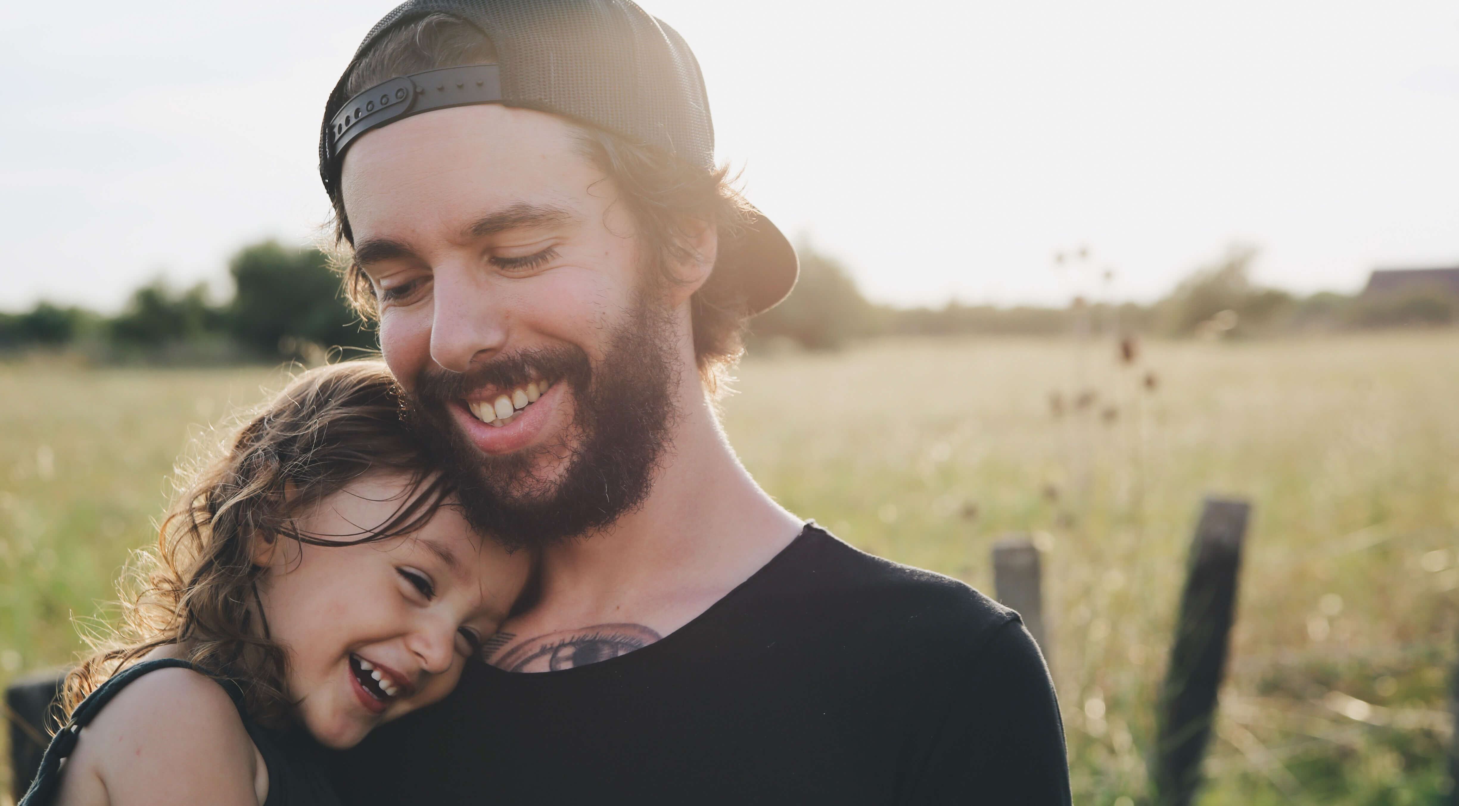 A father having quality time with his daughter.