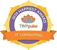 TinyPulse Happiest Workplace Award badge.