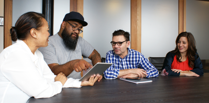 Agile development meeting