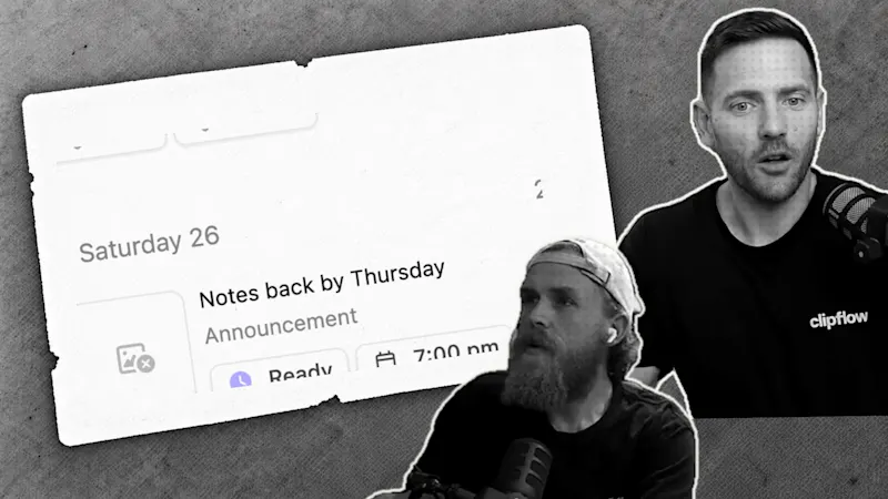 Give ready posts a place on your weekly calendar