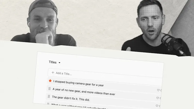 Test the content idea before the recording session