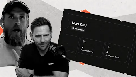 Separate the client review from the production workspace