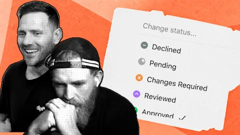 Separate internal review from the final customer approval