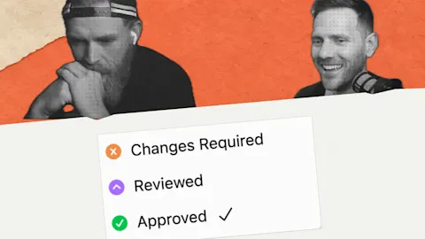 Separate internal review from the final customer approval
