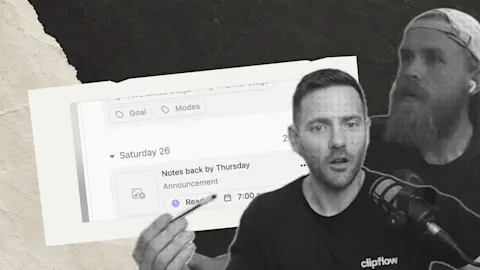 Give ready posts a place on your weekly calendar