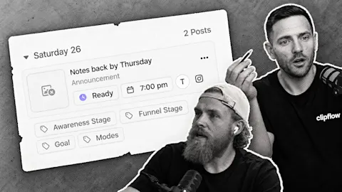 Give ready posts a place on your weekly calendar