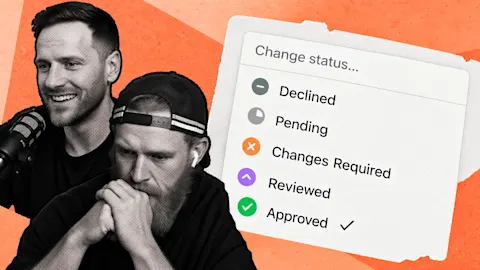 Separate internal review from the final customer approval