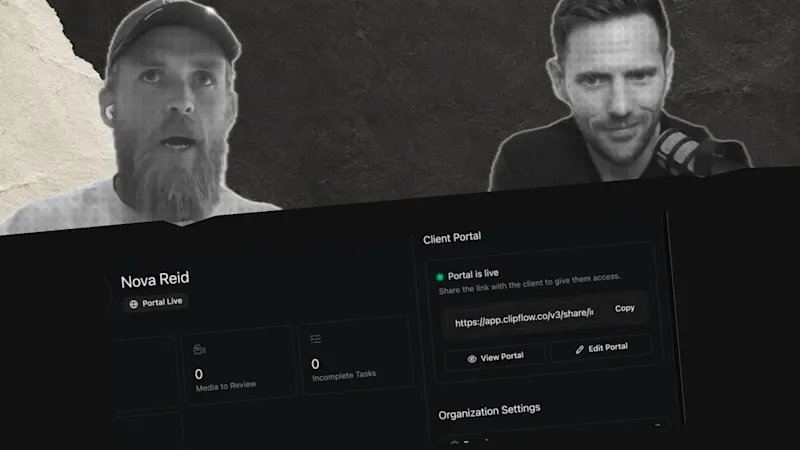Separate the client review from the production workspace
