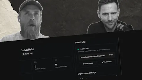 Separate the client review from the production workspace