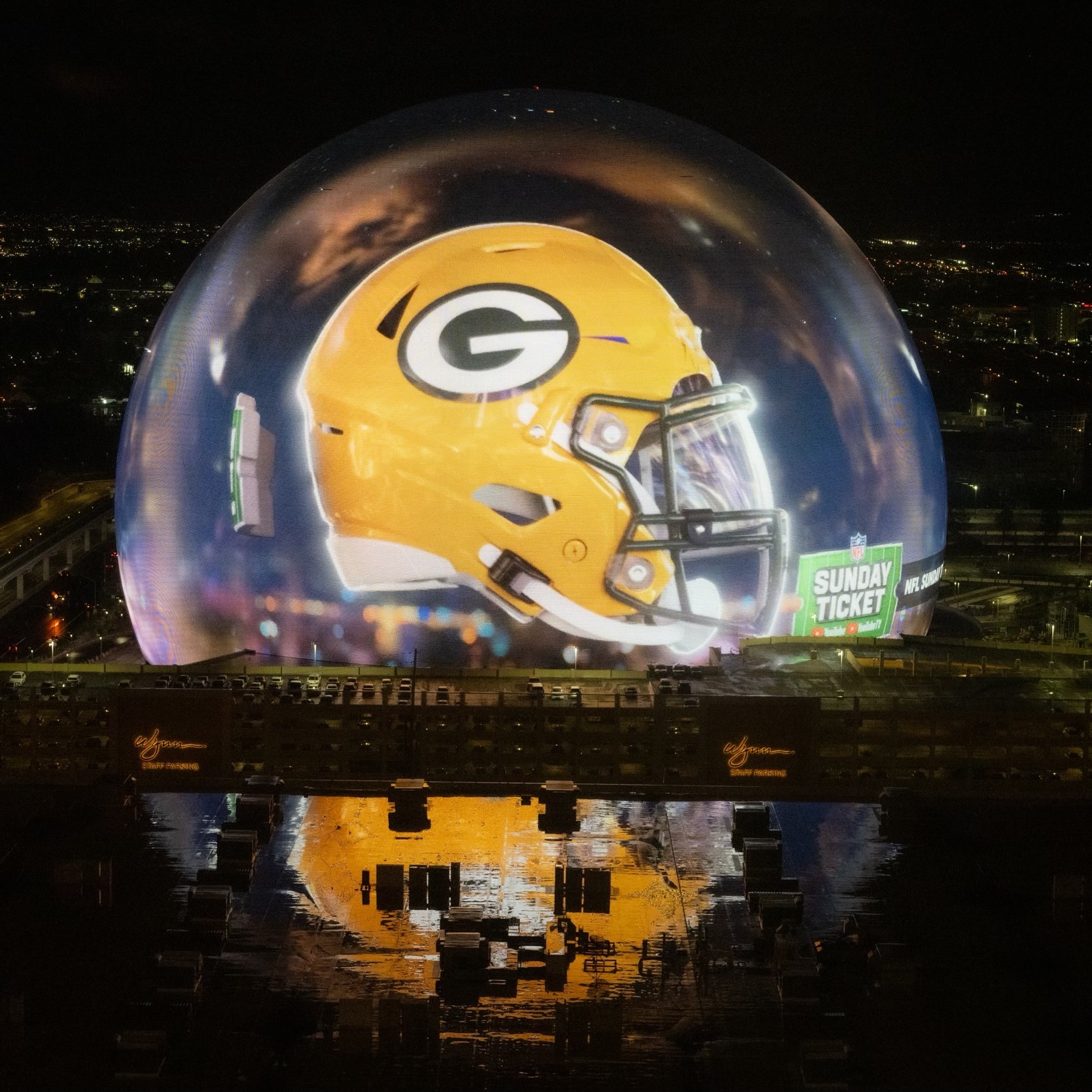 to advertise NFL Sunday Ticket on Sphere