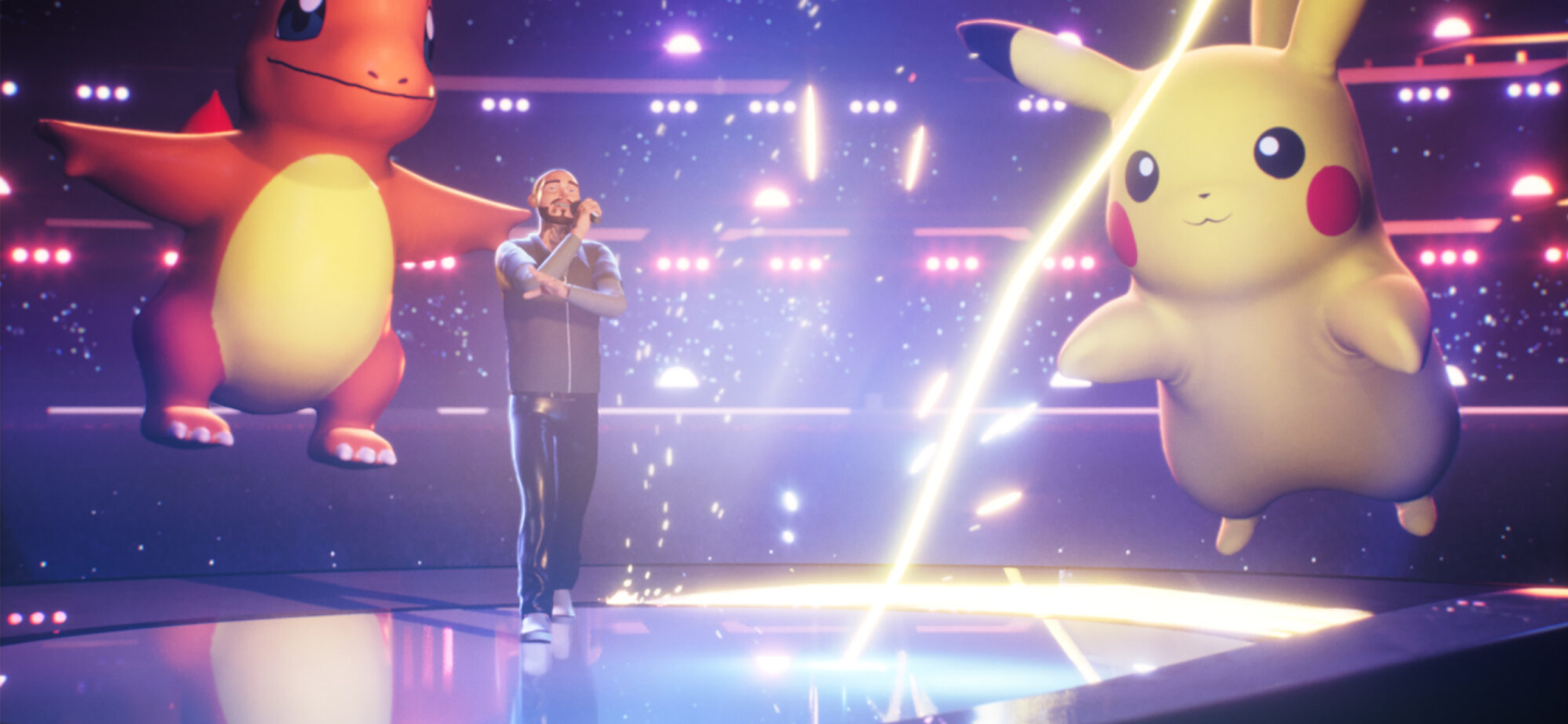 Image of the virtual Pokemon X Post Malone Concert