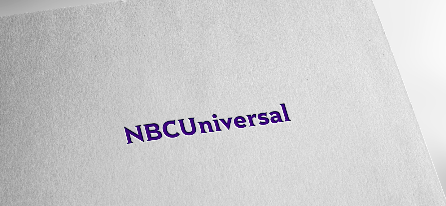 Image of NBC Universal logo on paper