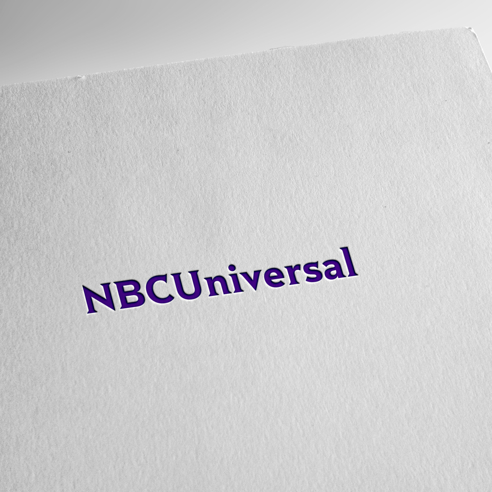 Image of NBC Universal logo on paper
