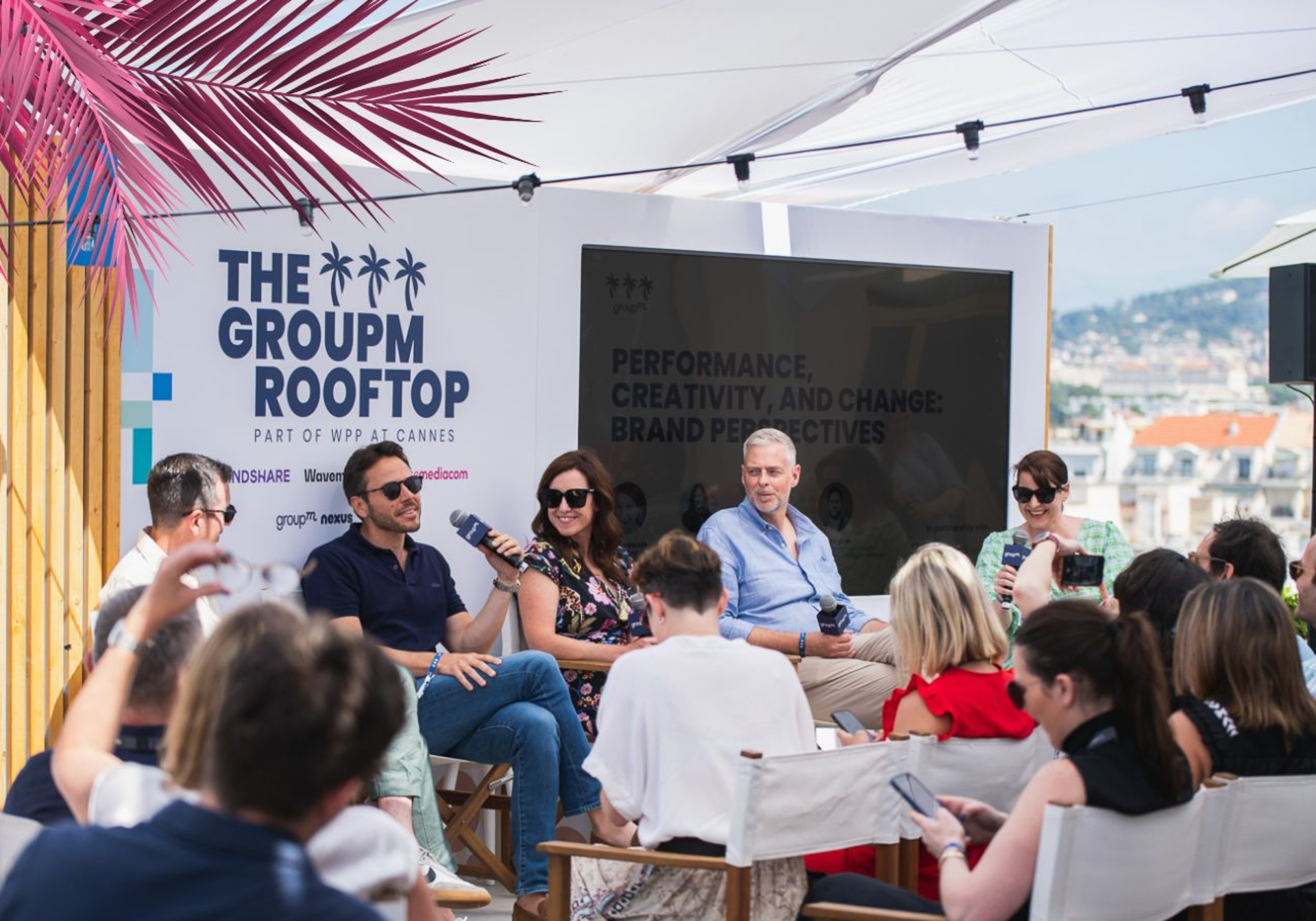 A panel for EssenceMediacom discussing brand performance and creativity at Cannes