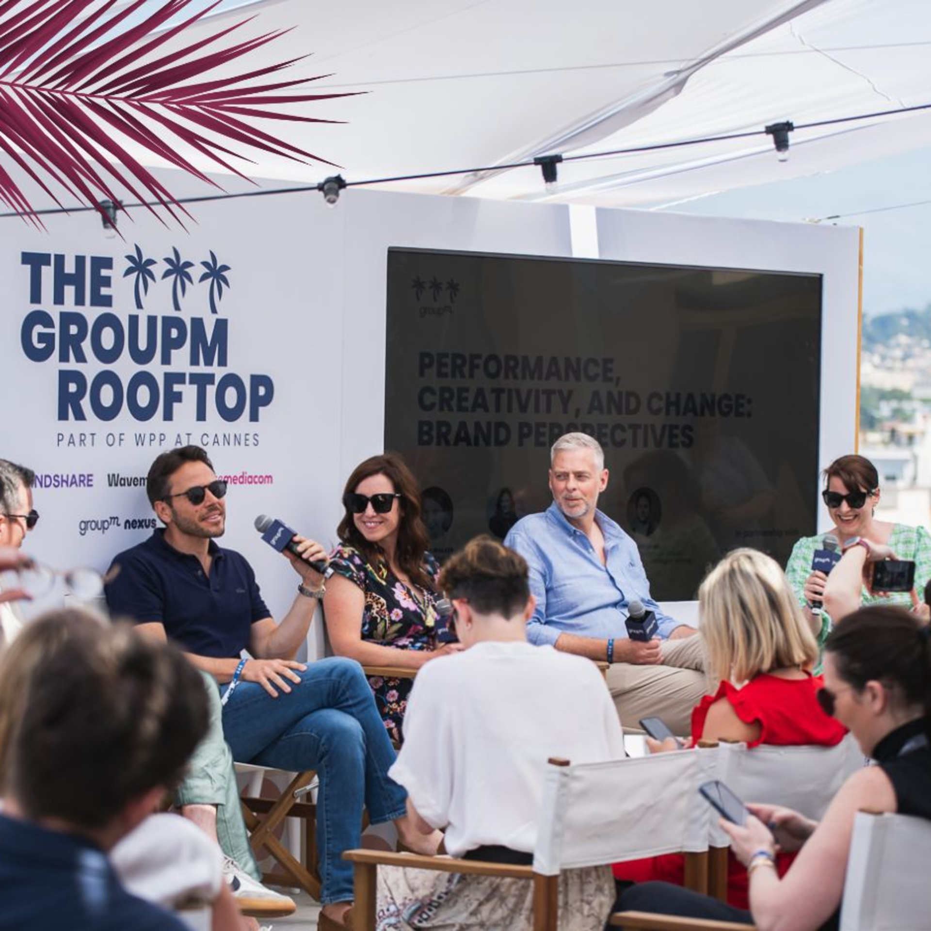 A panel for EssenceMediacom discussing brand performance and creativity at Cannes