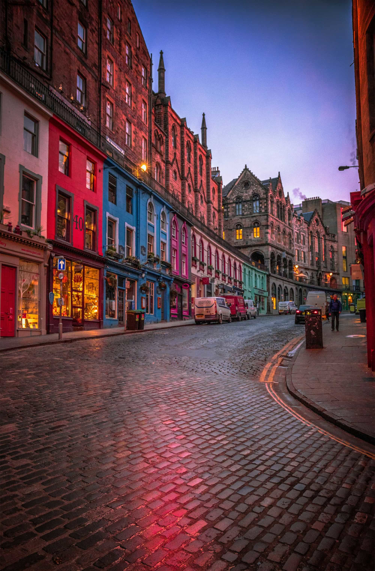 Image of street in Edinburgh