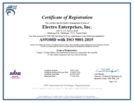Electro Enterprises AS Cert