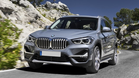 The exterior of a silver BMW X1