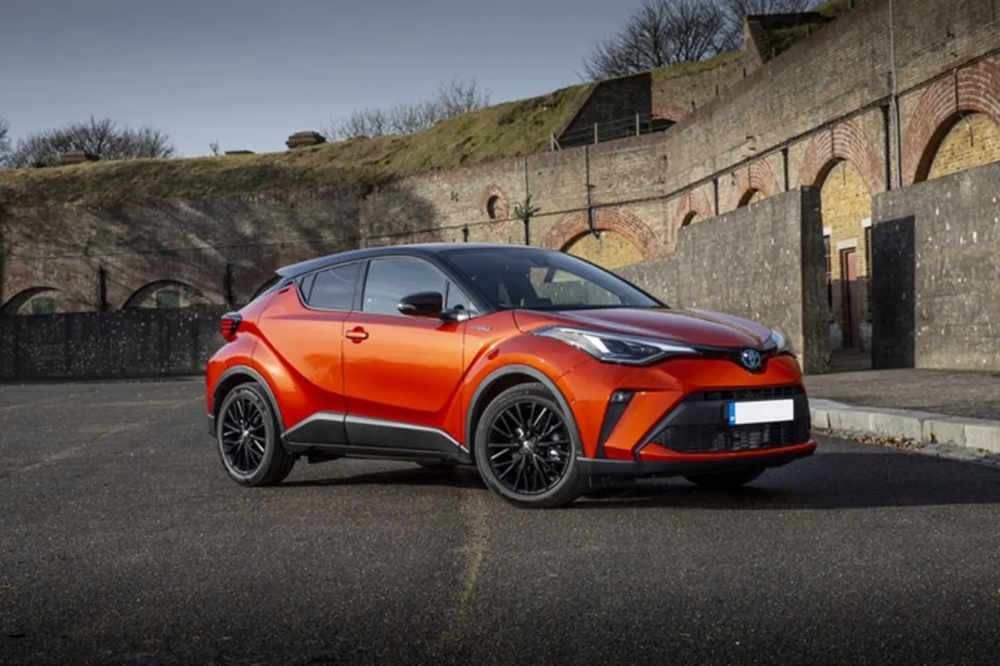 The front exterior of a Toyota C-HR