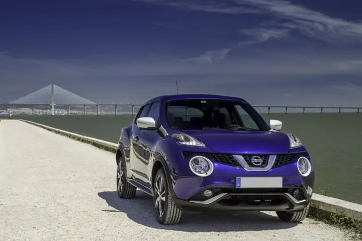 The front exterior of a Nissan Juke