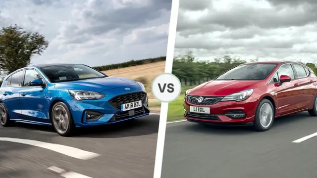 Ford Focus and Vauxhall Astra front exterior comparison