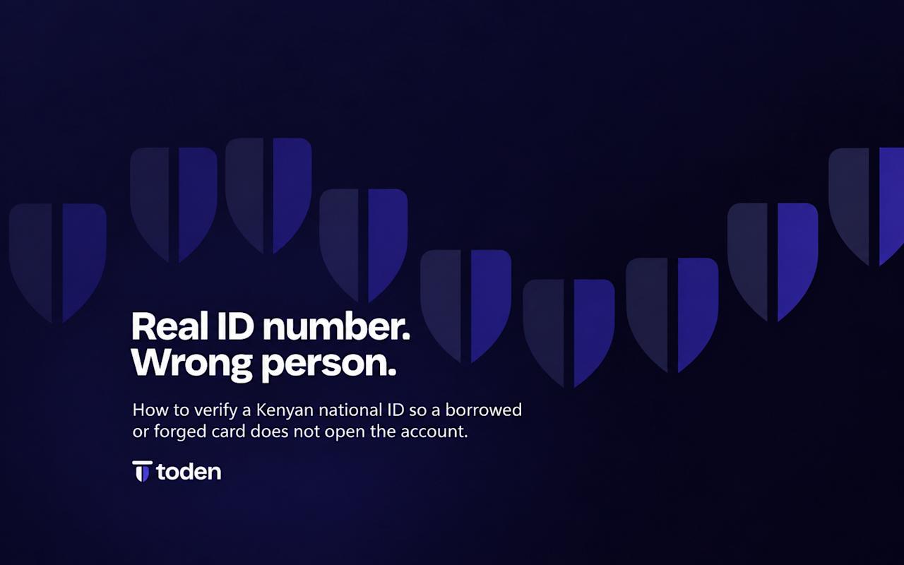 غلاف افتتاحية Toden: رقم الهوية حقيقي. الشخص الذي يحمل بطاقة الهوية الوطنية الكينية ليس صاحبها. إليك كيفية التحقق من ذلك.