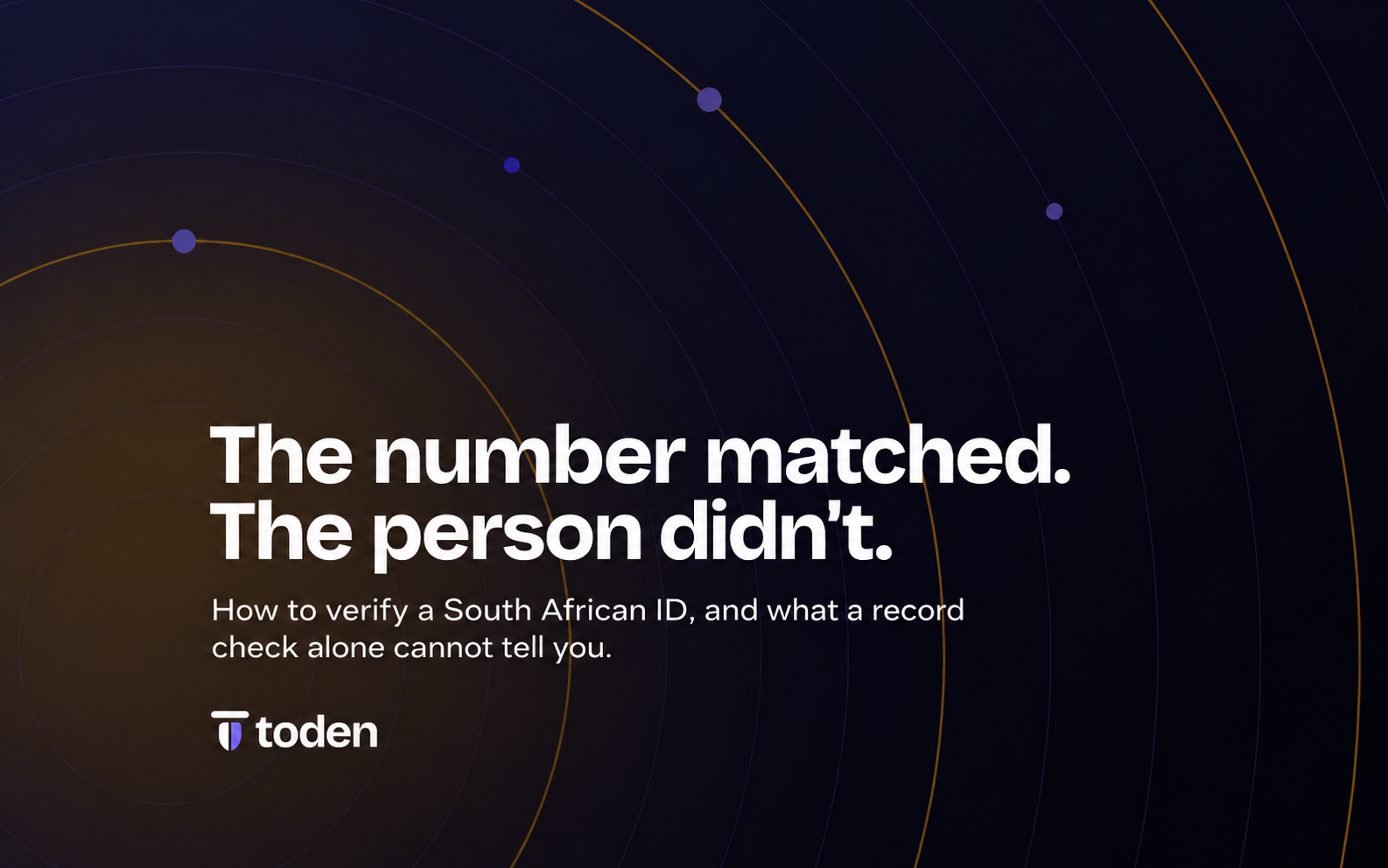 غلاف افتتاحية Toden: تطابق رقم الهوية. الشخص الذي يحملها شخص آخر. كيفية التحقق من صحة بطاقة الهوية الوطنية الجنوب أفريقية.