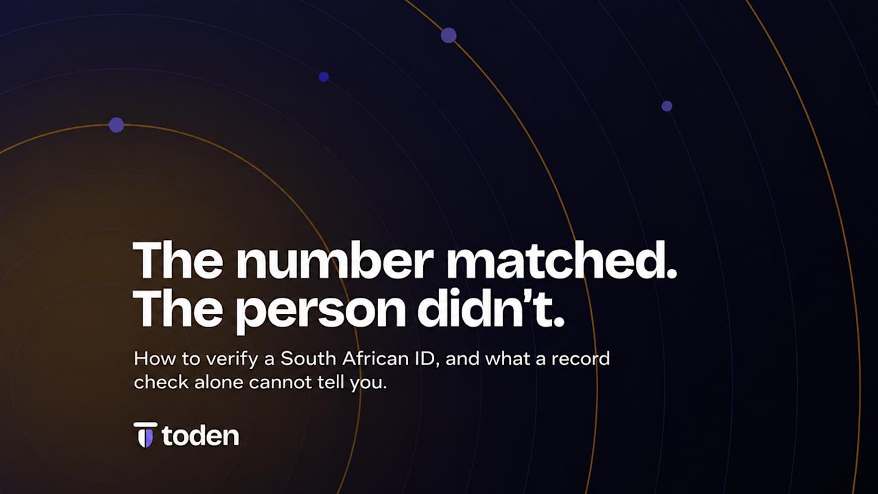 غلاف افتتاحية Toden: تطابق رقم الهوية. الشخص الذي يحملها شخص آخر. كيفية التحقق من صحة بطاقة الهوية الوطنية الجنوب أفريقية.