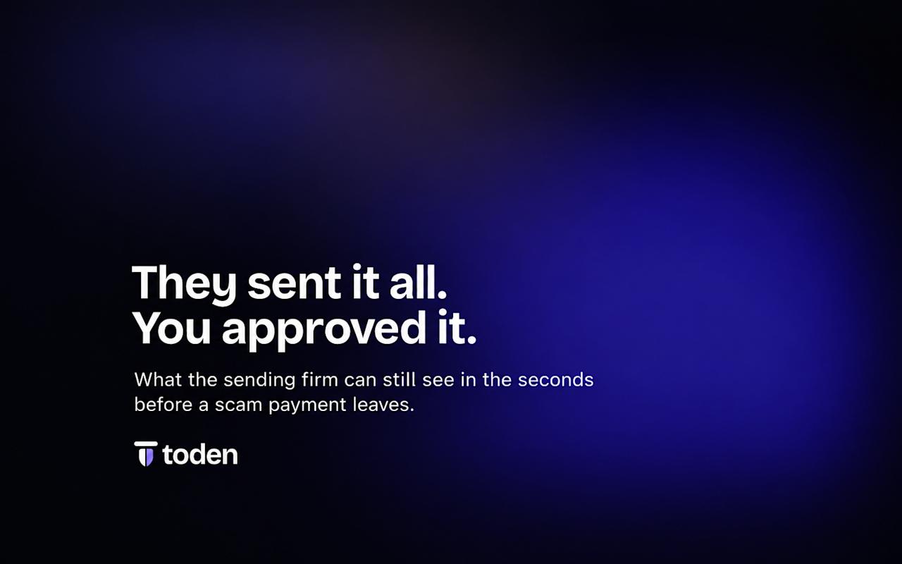 غلاف افتتاحية Toden: عميلك أرسل مدخراته إلى مجرم. كيف تكتشف عملية احتيال قبل أن تغادر الأموال؟