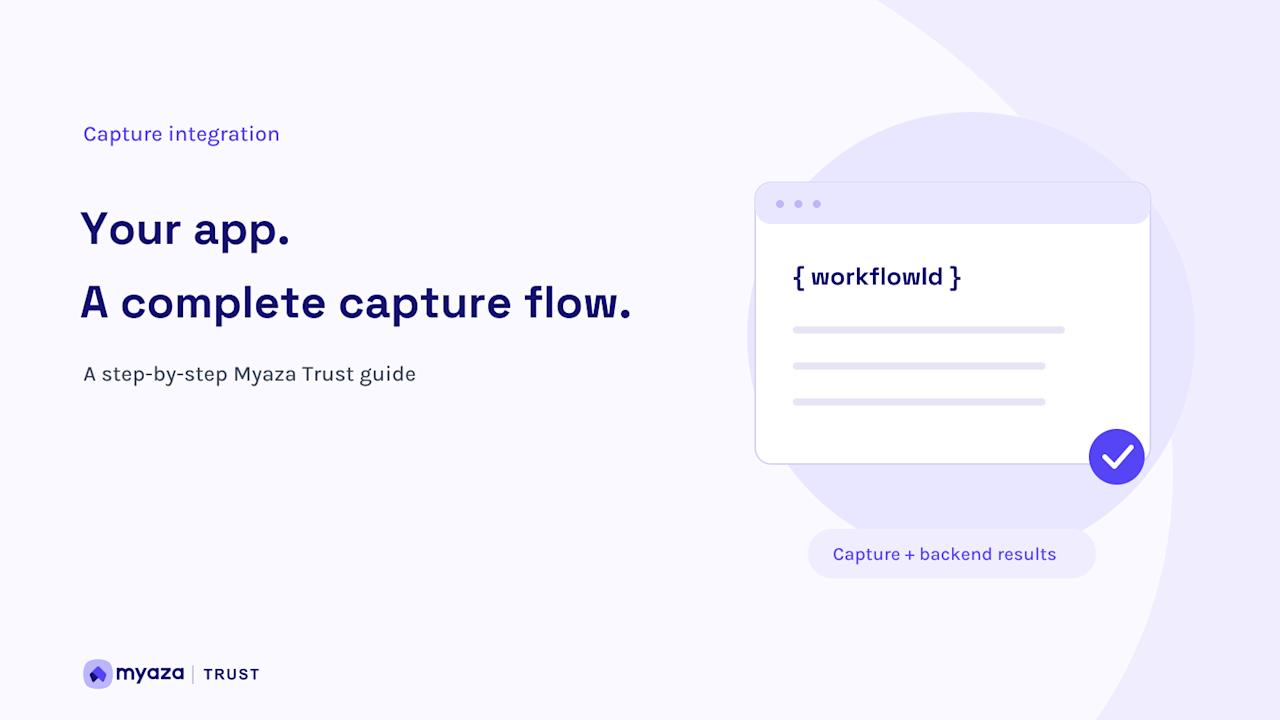 Myaza Trust editorial illustration: Your app. A complete capture flow.