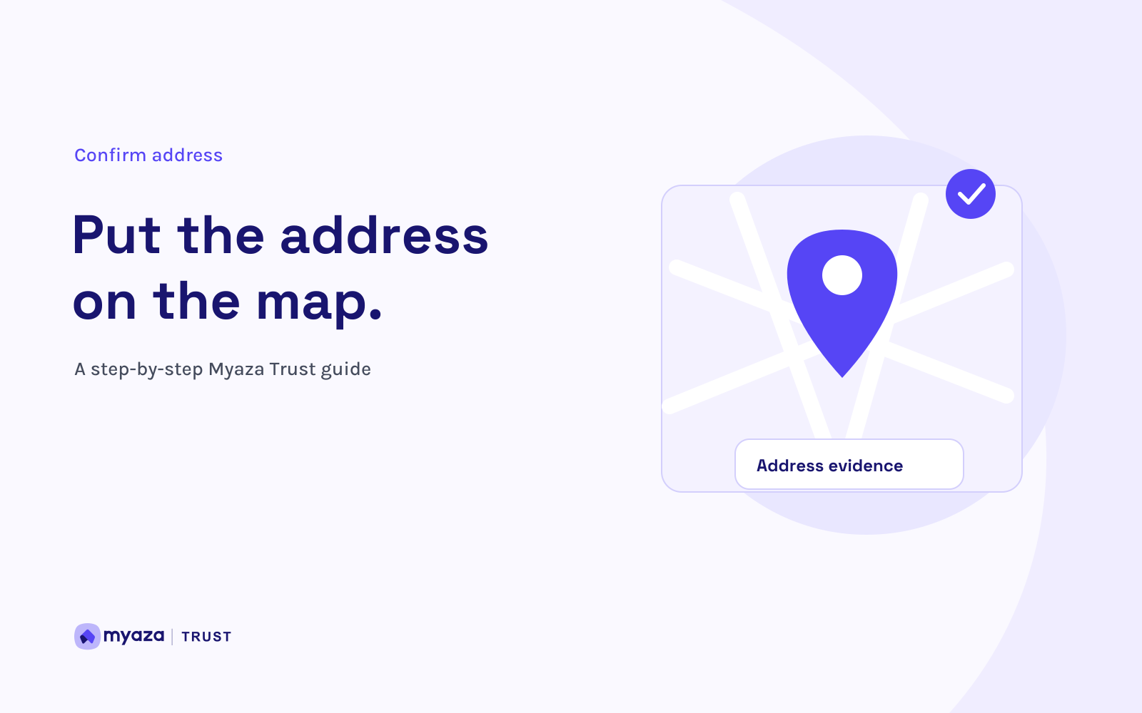 Myaza Trust editorial illustration: Put the address on the map.