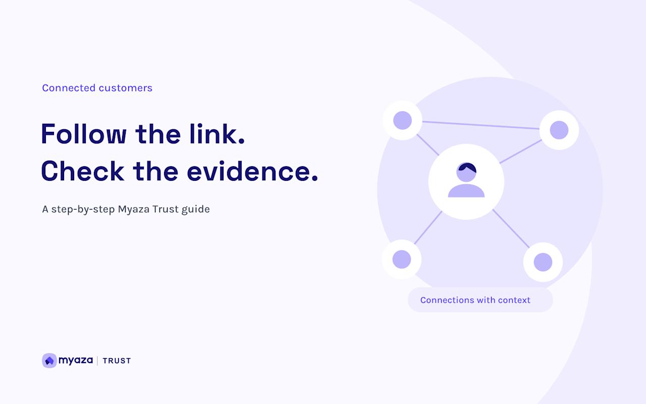 Myaza Trust editorial illustration: Follow the link. Check the evidence.