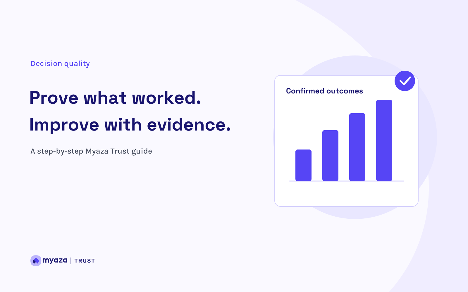 Myaza Trust editorial illustration: Prove what worked. Improve with evidence.