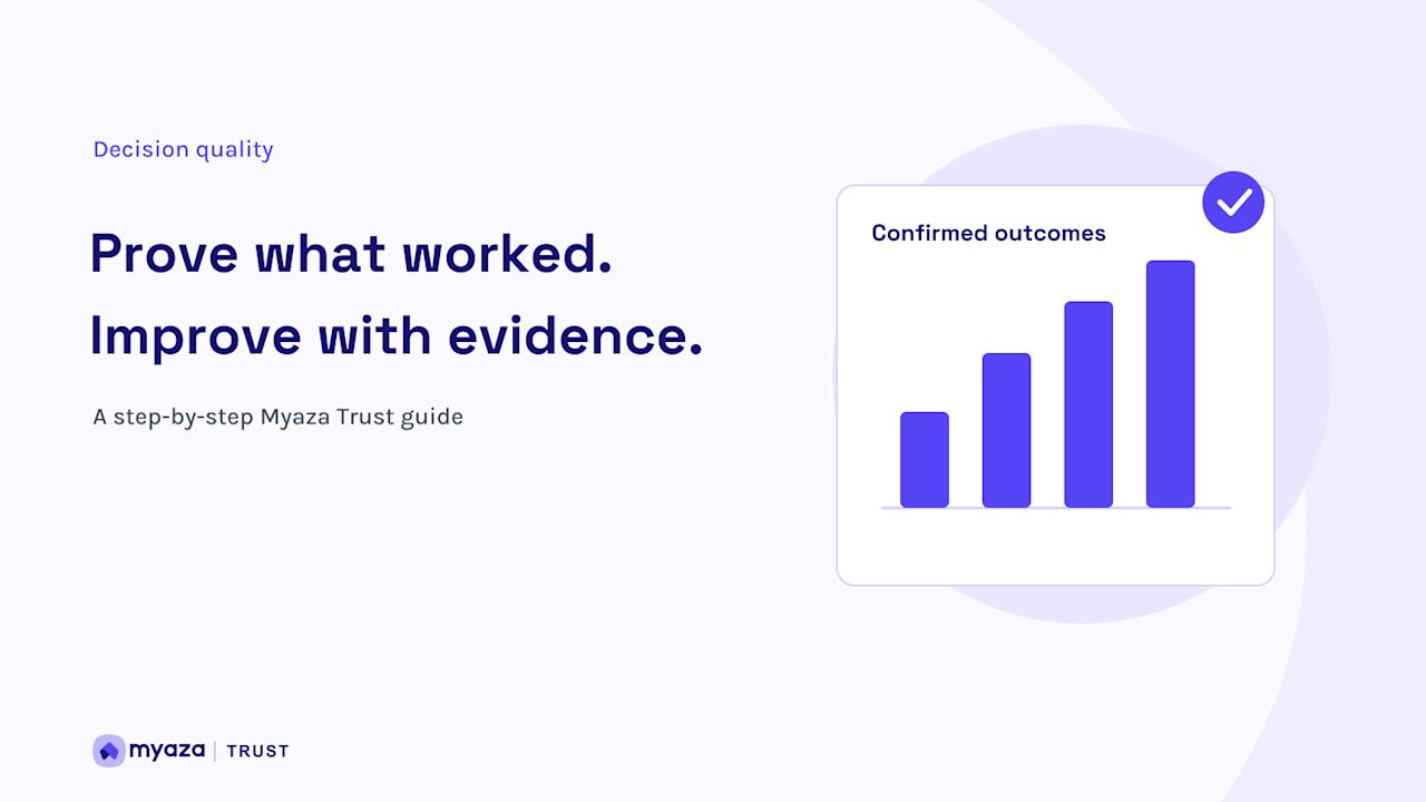 Myaza Trust editorial illustration: Prove what worked. Improve with evidence.
