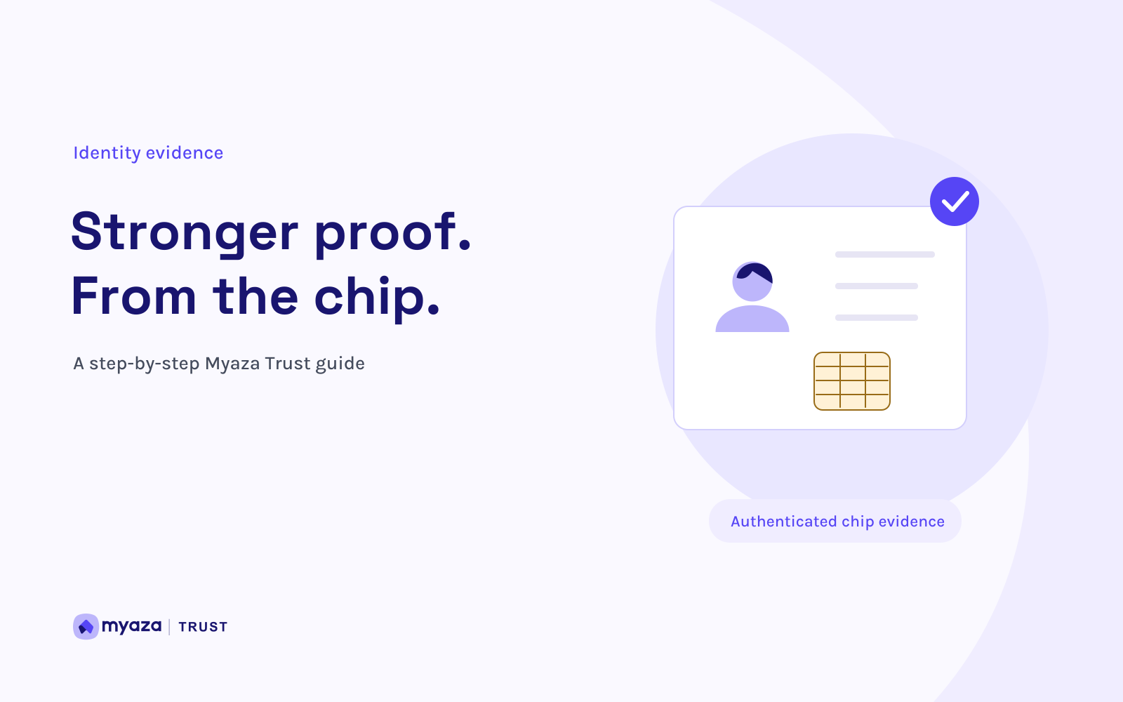 Myaza Trust editorial illustration: Stronger proof. From the chip.