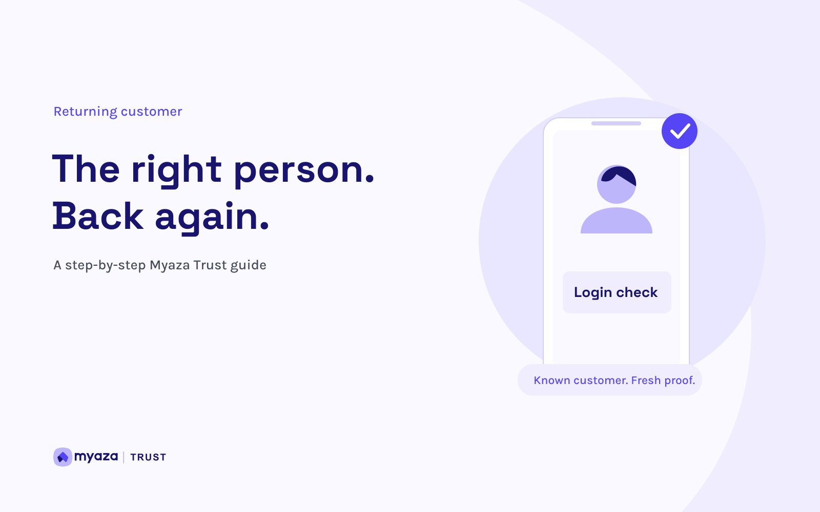 Myaza Trust editorial illustration: The right person. Back again.